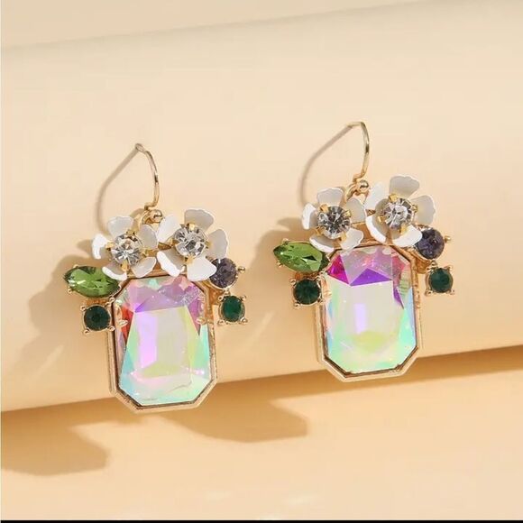 Stunning Drop Dangle Cluster Earrings 💫 - Picture 1 of 2